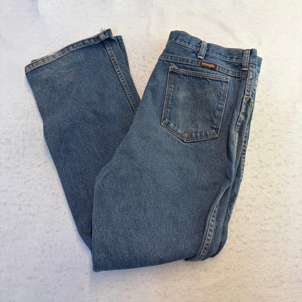 Wrangler Jeans Mens 38x32 Blue Vintage Made in USA Straight Leg Denim